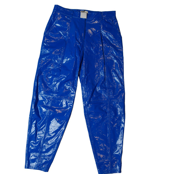 Lita by Ciara Women's Leather Pants Princess Blue , Size 32 NWT $398 - Picture 1 of 8